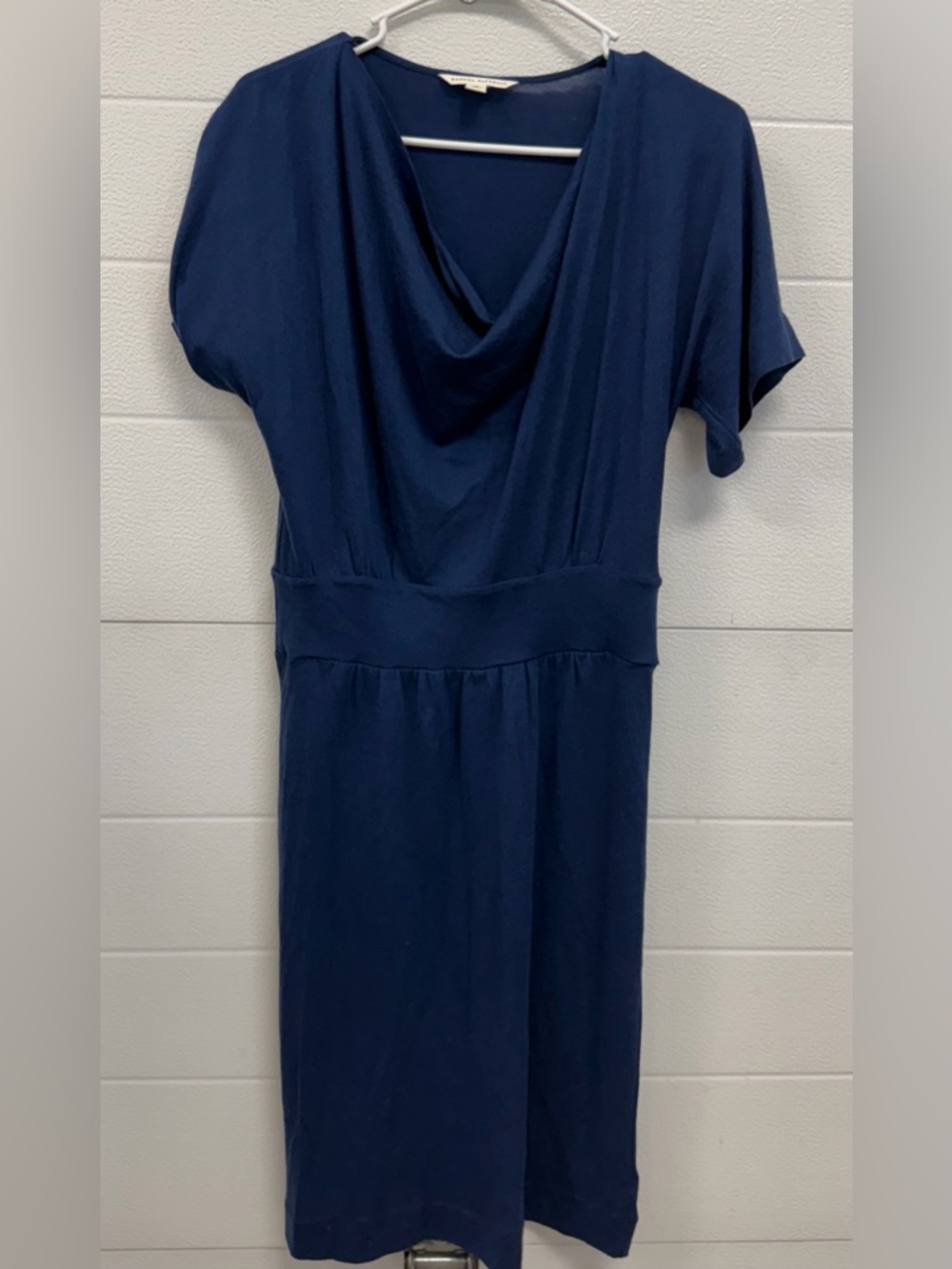Banana Republic Navy Cowl Neck Midi Dress